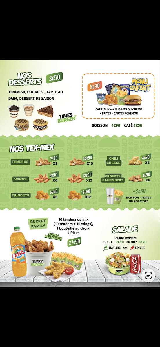 Times Burger Toulon Est (ST JEAN ) Photo Menu 2