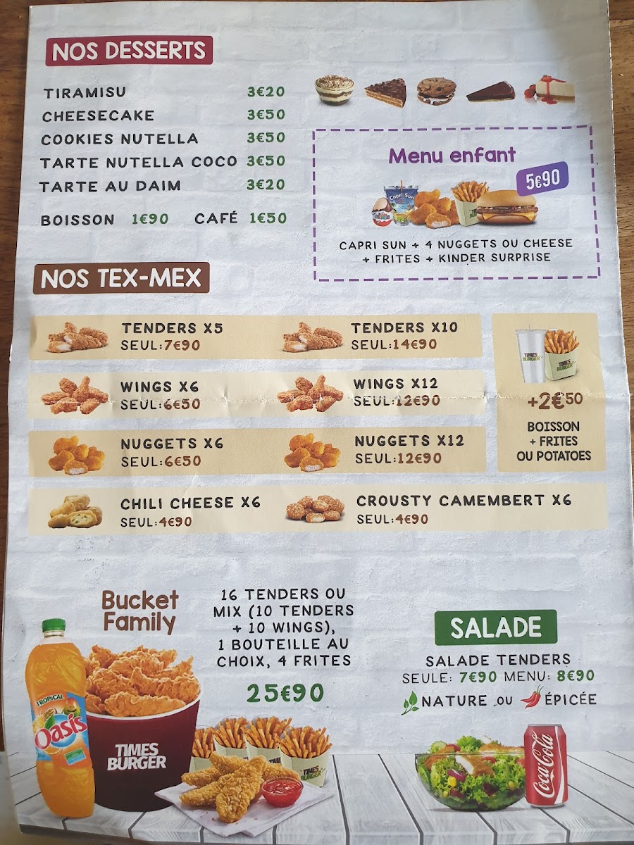 Times Burger Toulon Est (ST JEAN ) Photo Menu 5
