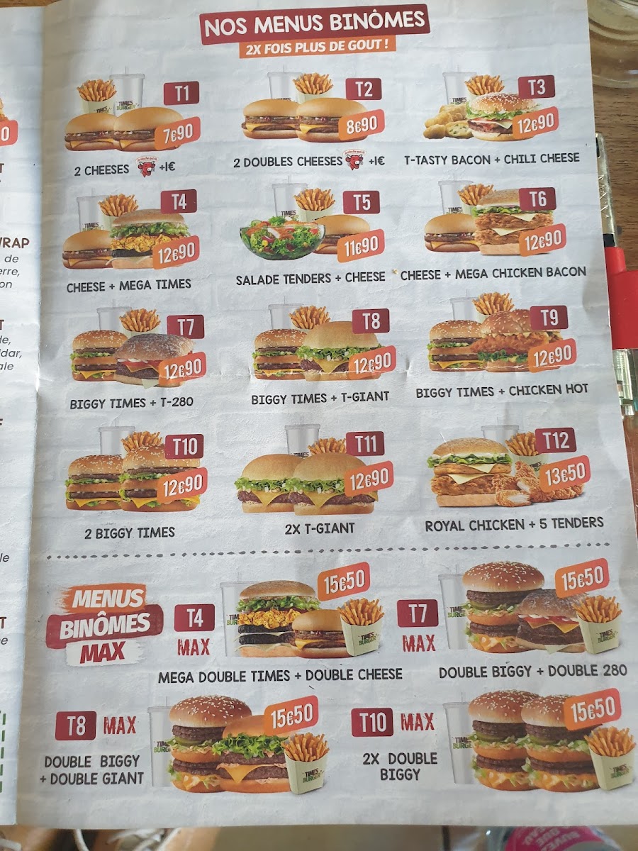 Times Burger Toulon Est (ST JEAN ) Photo Menu 7
