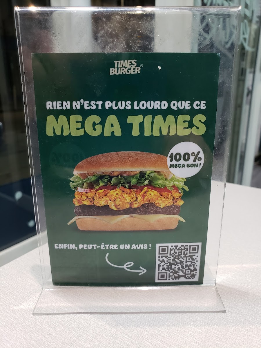 Times Burger Toulon Est (ST JEAN ) Photo Menu 9