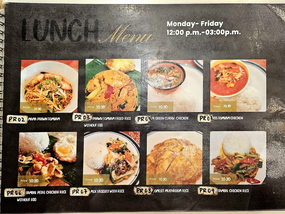 XQ THAI Kitchen Melaka Photo Menu 1