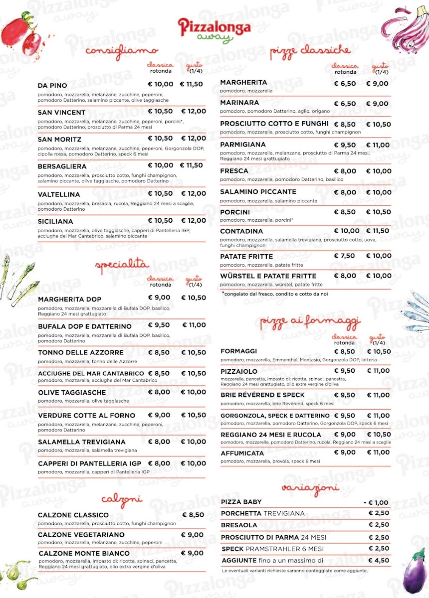 Pizzalonga Away Fiesso D'Artico Photo Menu 2