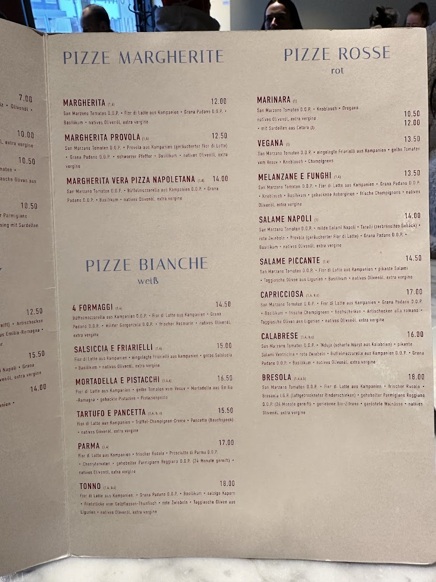 BESTIA Vera Pizza Napoletana Photo Menu 2