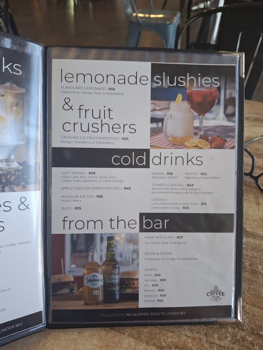 Bloemfontein Coffee Roasting Co. Photo Menu 2