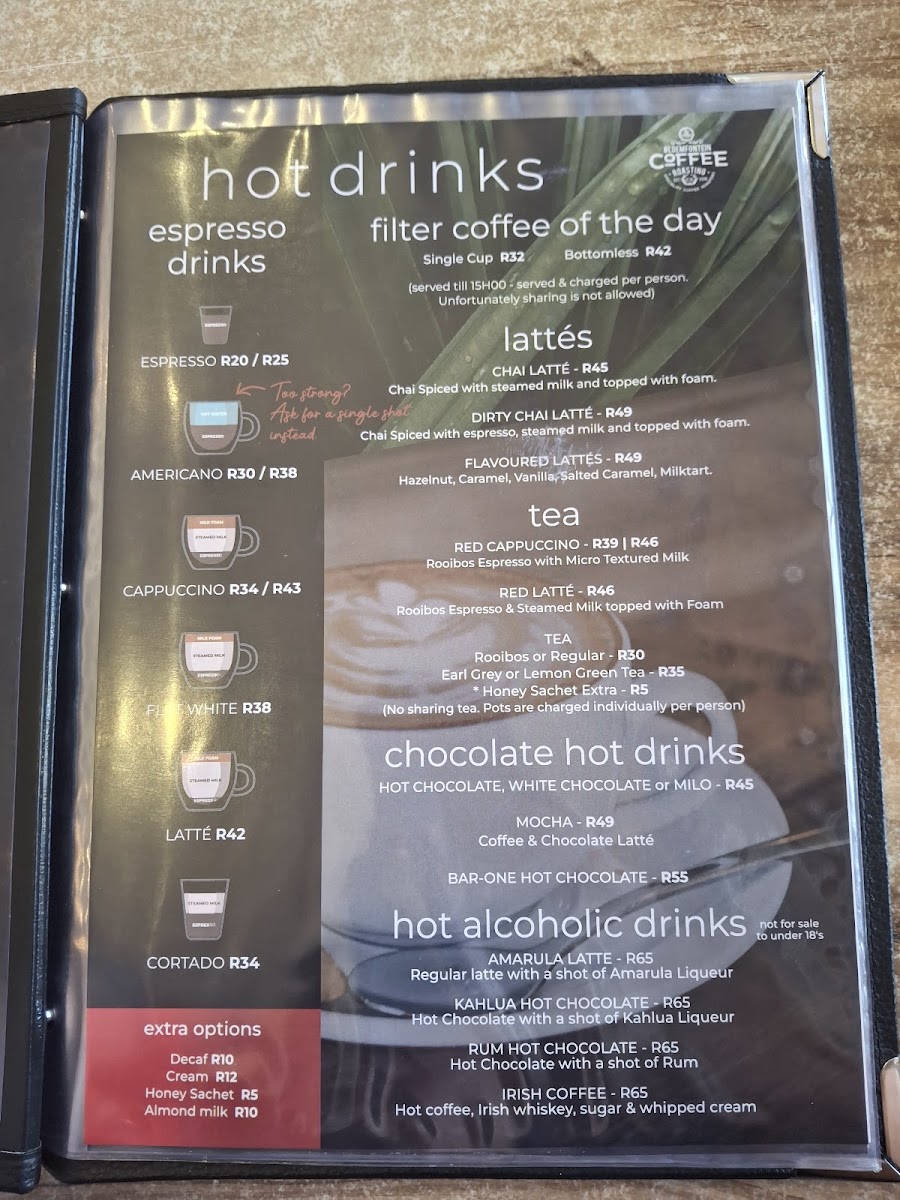 Bloemfontein Coffee Roasting Co. Photo Menu 6