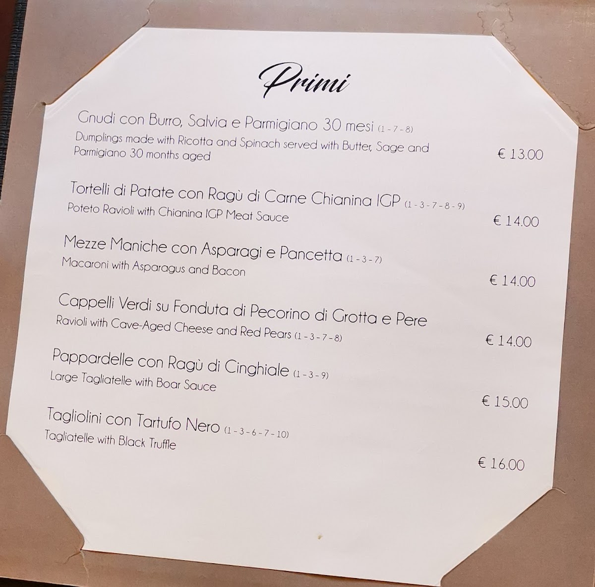 Ristorante Casa Cecco Photo Menu 2