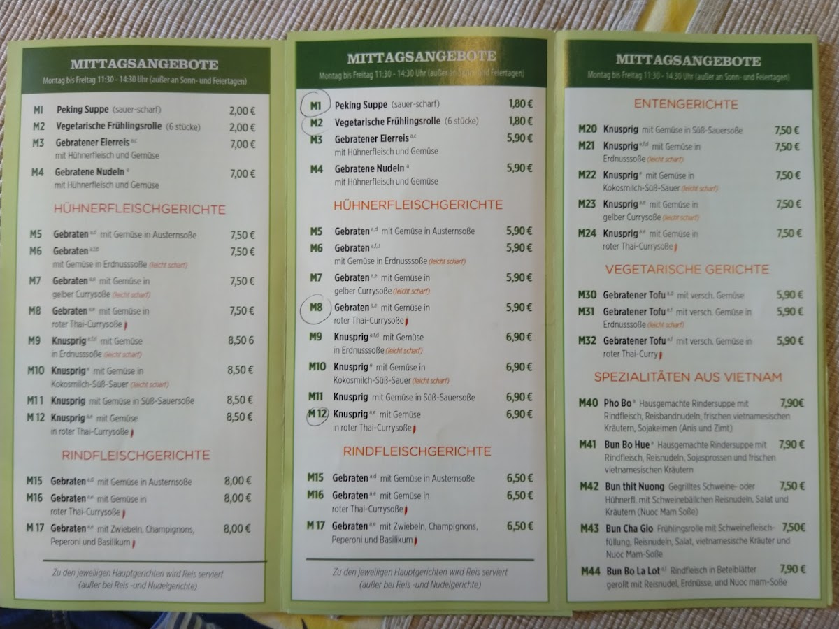 Asia Wok-Man Restaurant Photo Menu 2
