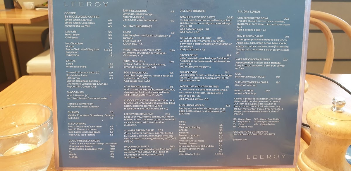 Leeroy Photo Menu 2