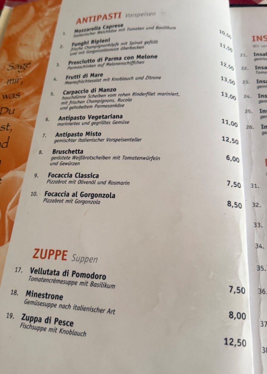 Trattoria Pane & Vino Photo Menu 3
