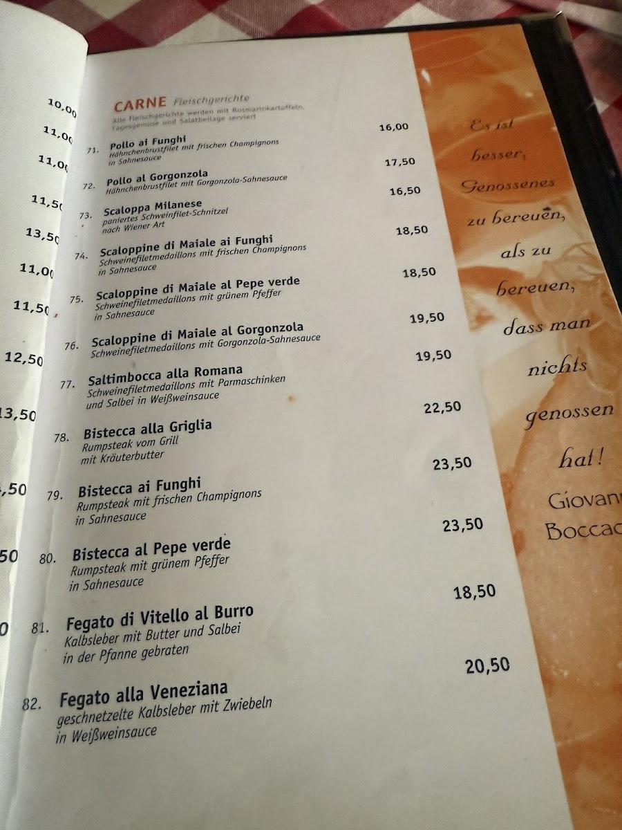 Trattoria Pane & Vino Photo Menu 5
