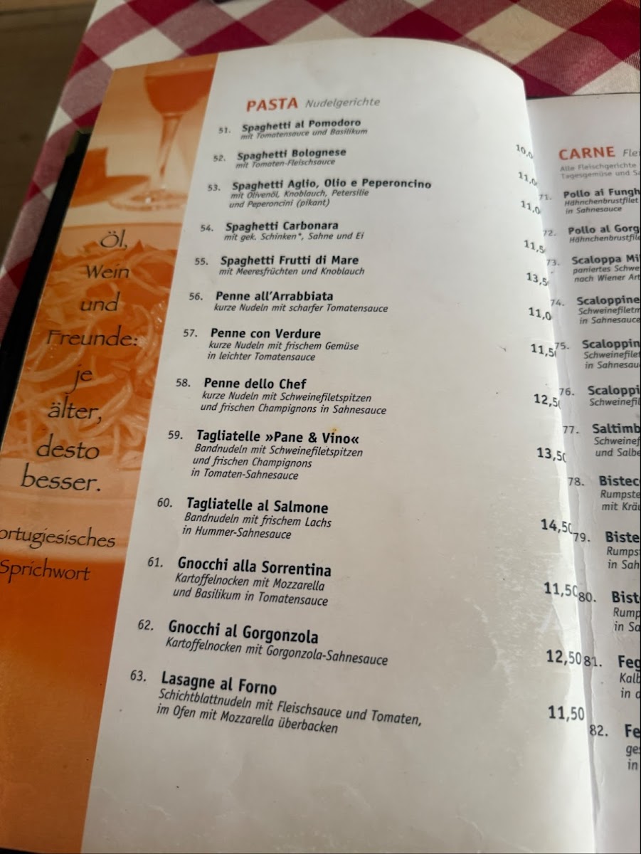 Trattoria Pane & Vino Photo Menu 7