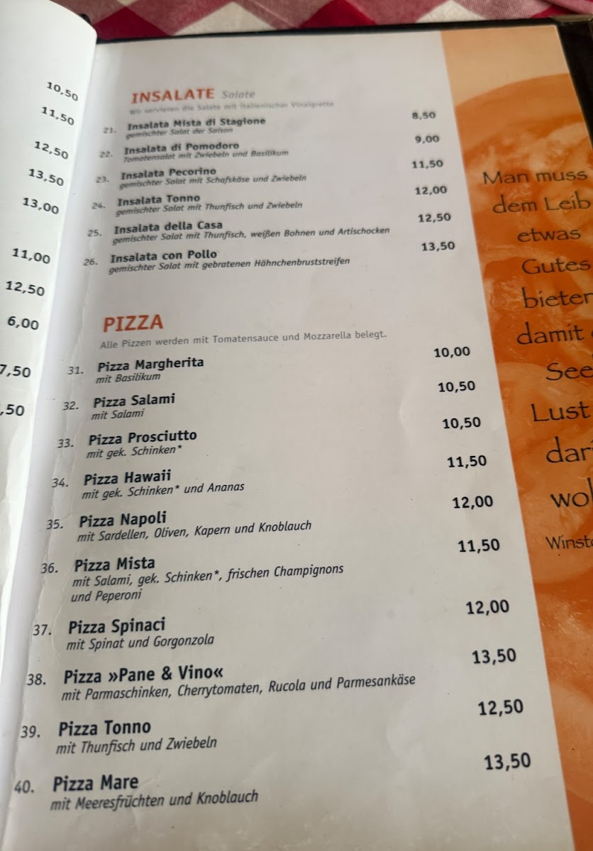 Trattoria Pane & Vino Photo Menu 9