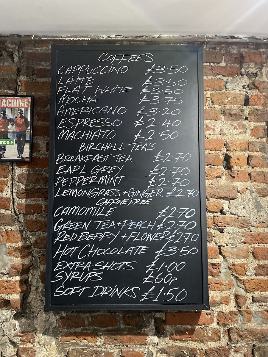 The Artifacts Coffee & Culture Photo Menu 1