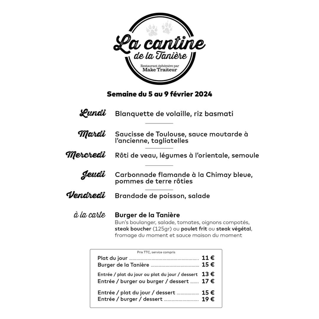 Bar associatif La Tanière Photo Menu 2
