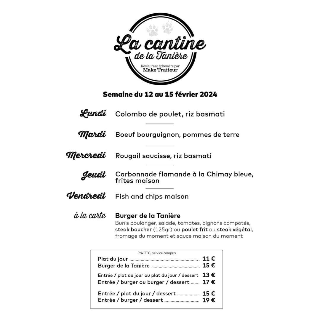 Bar associatif La Tanière Photo Menu 4