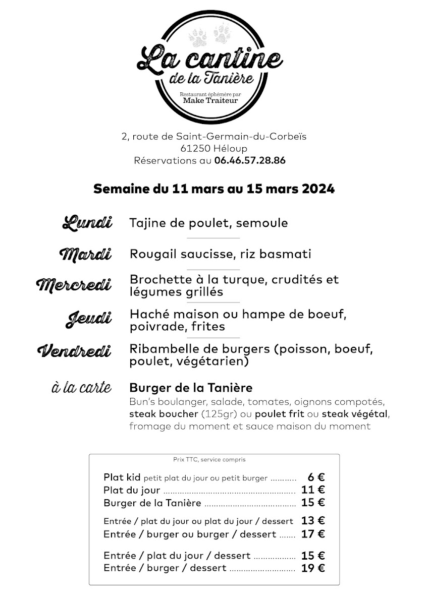 Bar associatif La Tanière Photo Menu 5