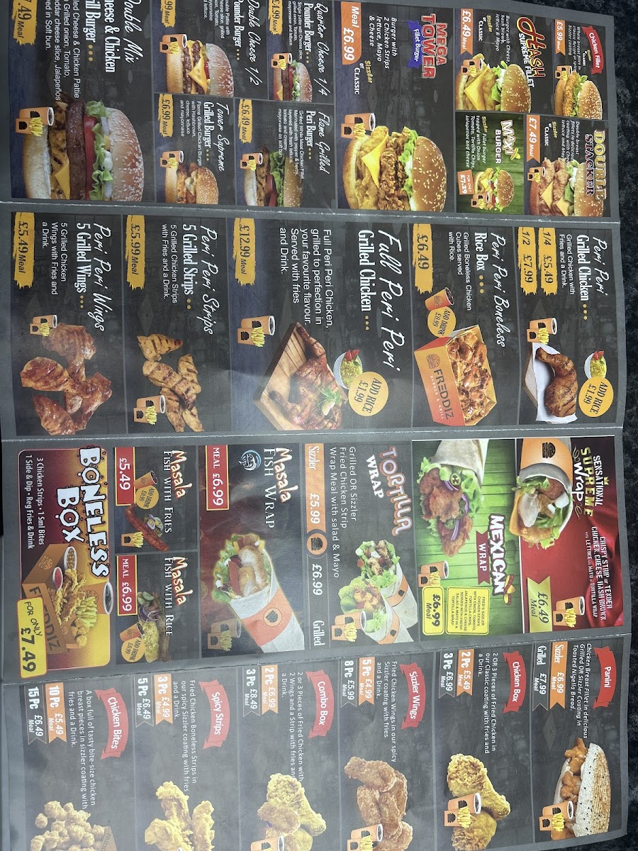 Freddiz Burger & Grill Photo Menu 5