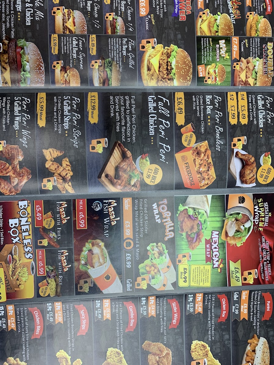 Freddiz Burger & Grill Photo Menu 6