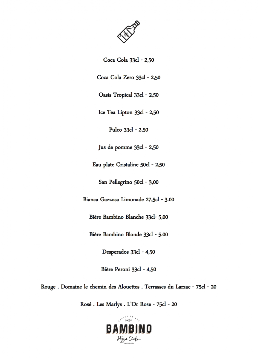 Bambino Pizza Club Photo Menu 7