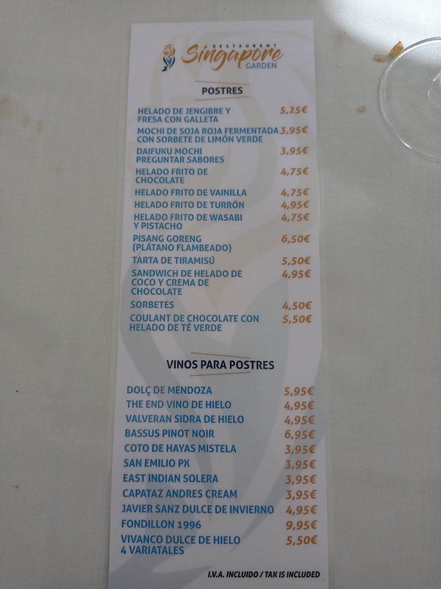 Restaurante Singapore garden Photo Menu 3