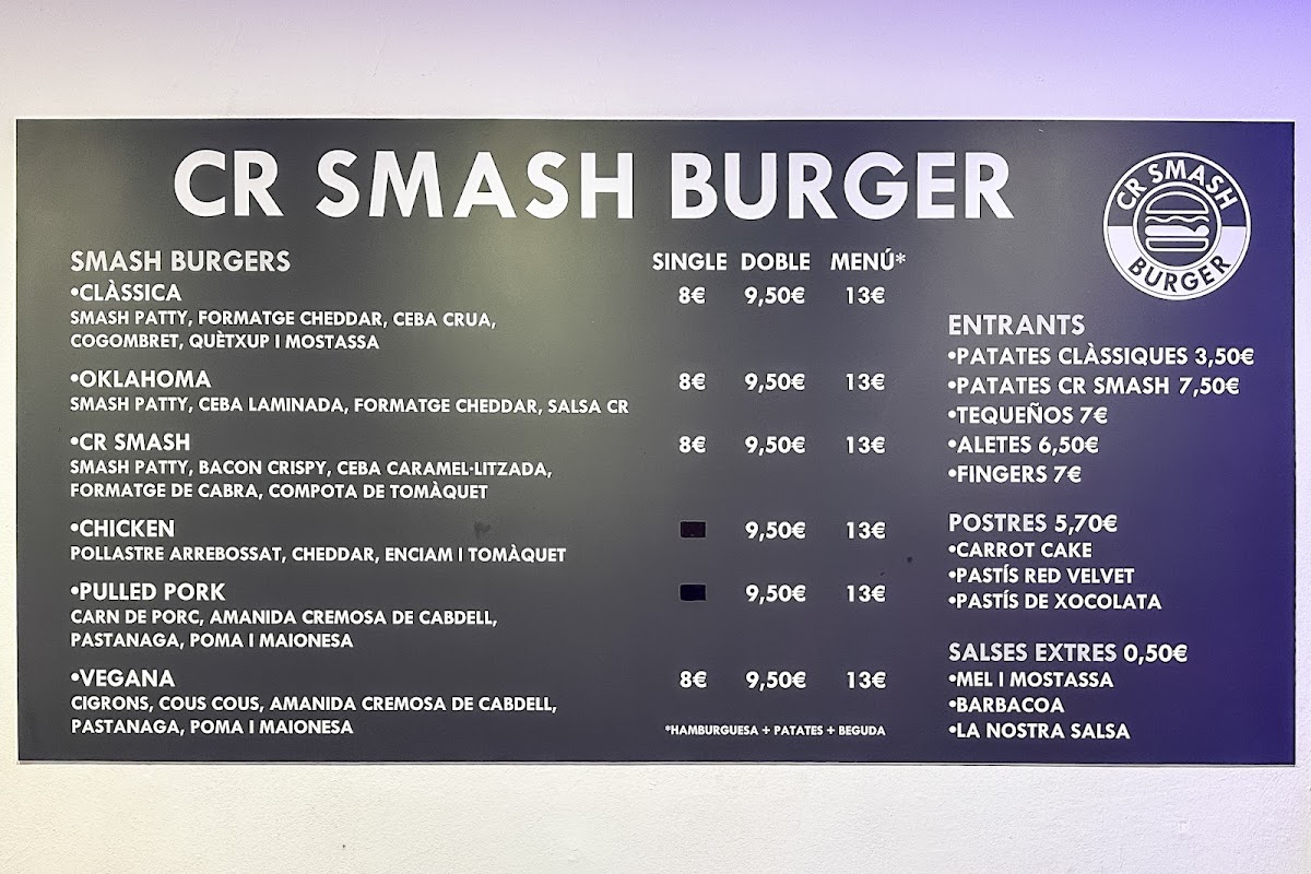 CR Smash Burger Photo Menu 3