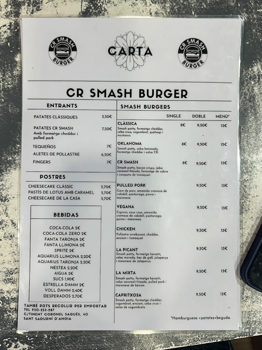 CR Smash Burger Photo Menu 4