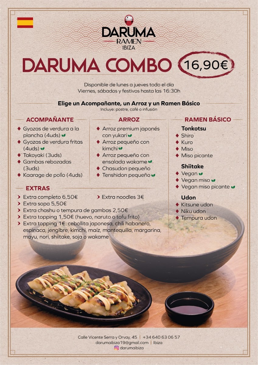 DARUMA Ramen Photo Menu 2