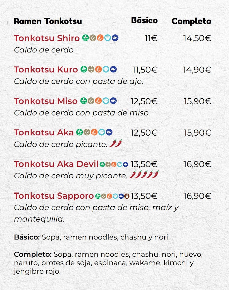 DARUMA Ramen Photo Menu 4