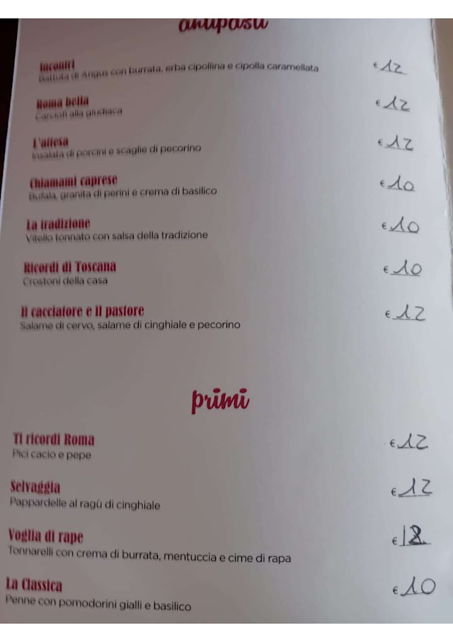 Trattoria Pizzeria Braceria La Dama Photo Menu 2