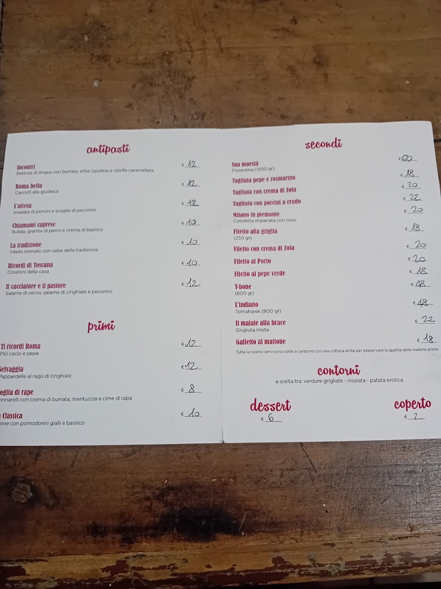 Trattoria Pizzeria Braceria La Dama Photo Menu 3
