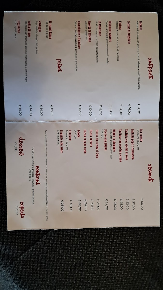 Trattoria Pizzeria Braceria La Dama Photo Menu 4