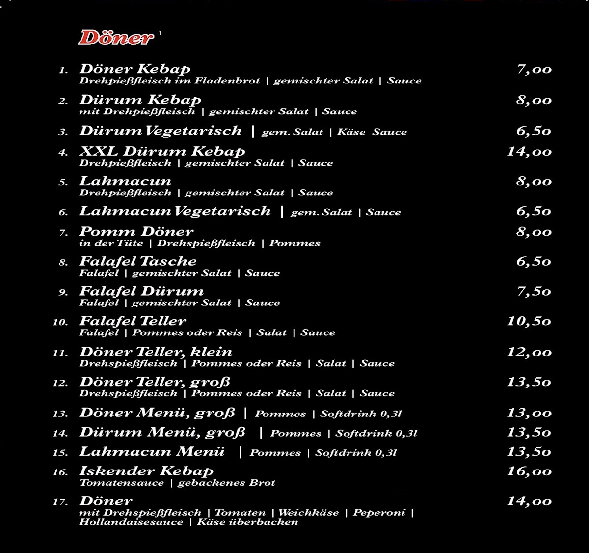 Alibaba Pizza & Grill Haus Photo Menu 2