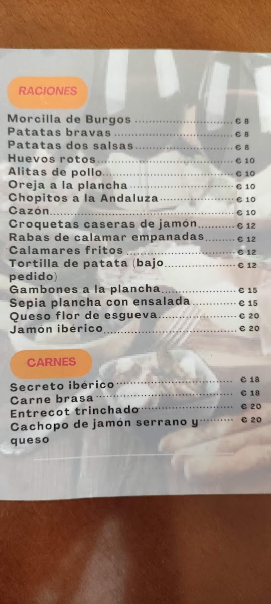 Restaurante Morellano Bar Photo Menu 3