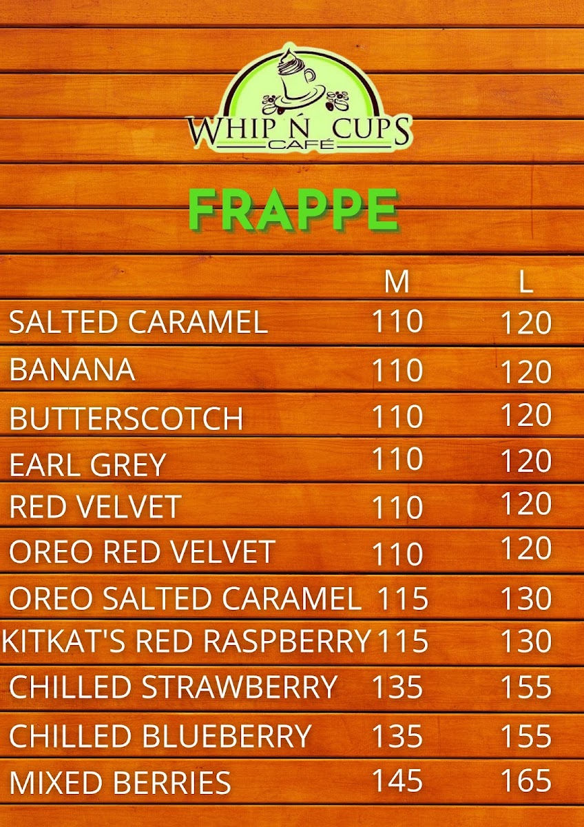 Whip N Cups Photo Menu 1