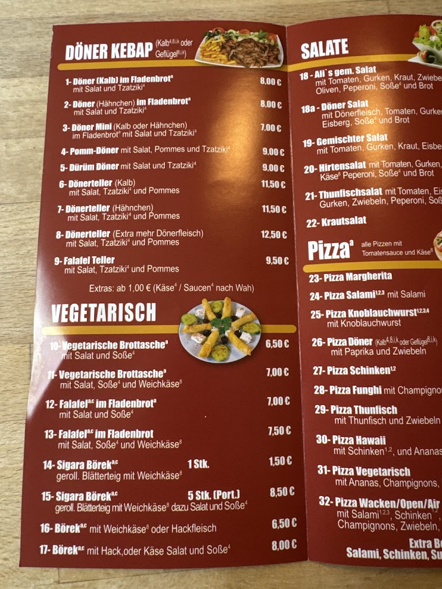 Alis Bistro Imbiss GmbH Photo Menu 1