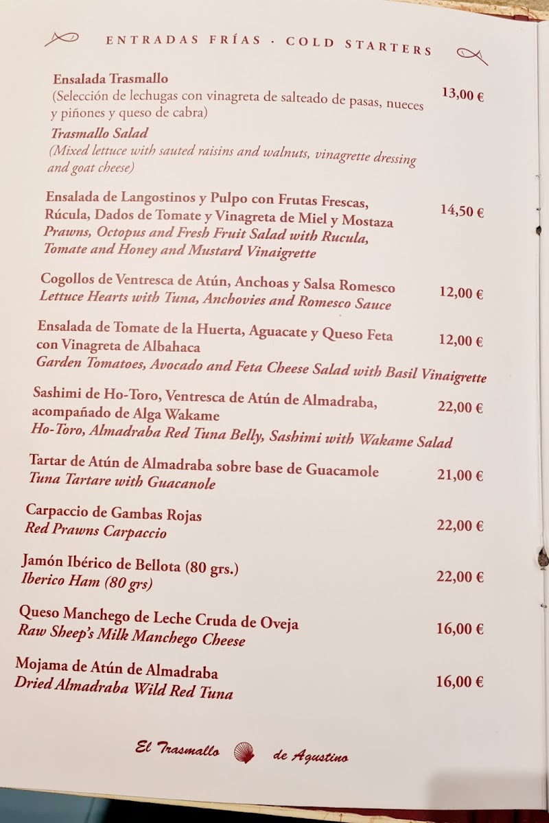 Restaurante El Trasmallo de Agustino Photo Menu 7