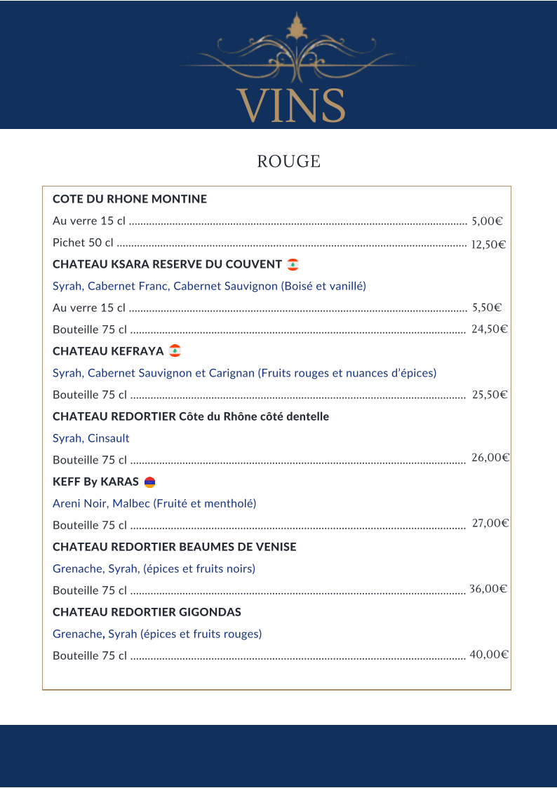 Chez Gayane Photo Menu 8