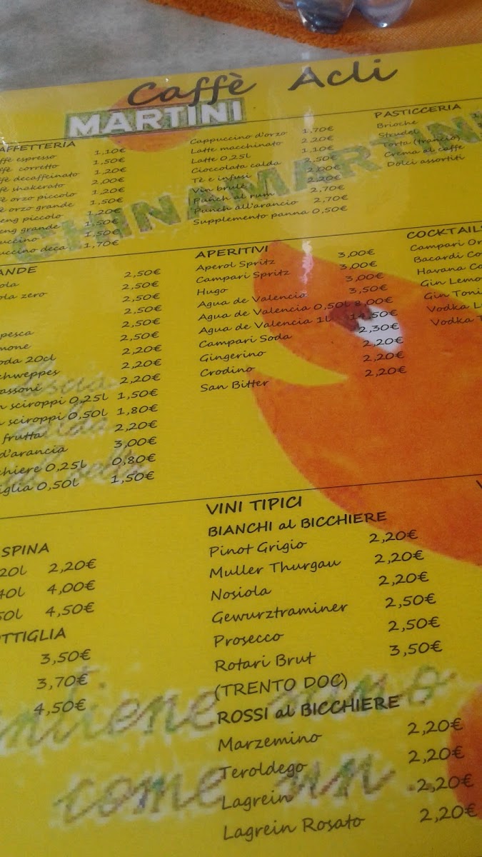 Bar Acli Photo Menu 1