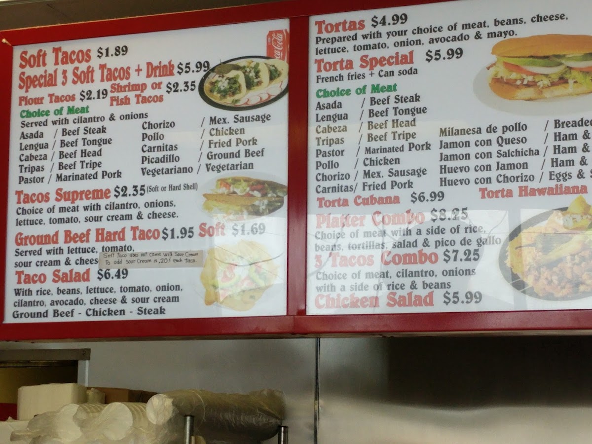 Mr. Taco Photo Menu 7