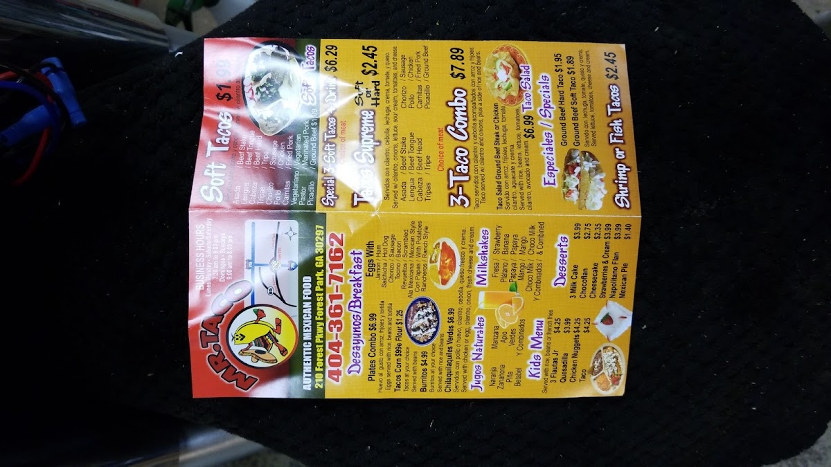 Mr. Taco Photo Menu 8