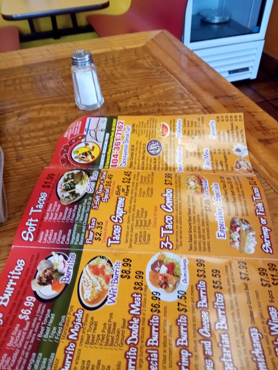 Mr. Taco Photo Menu 9