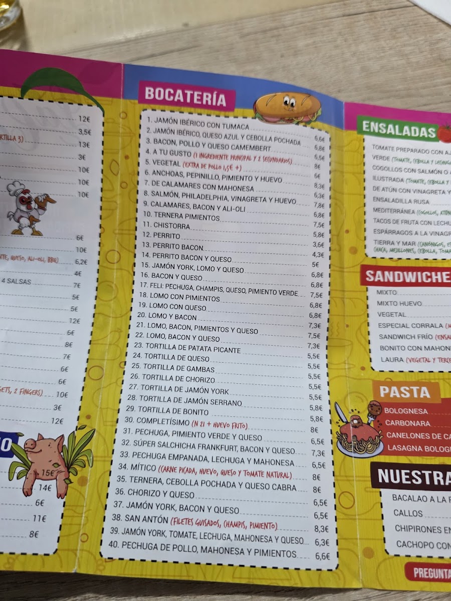 BOCATERÍA LA CORRALA - Pizzería - MIRANDA DE EBRO Photo Menu 5