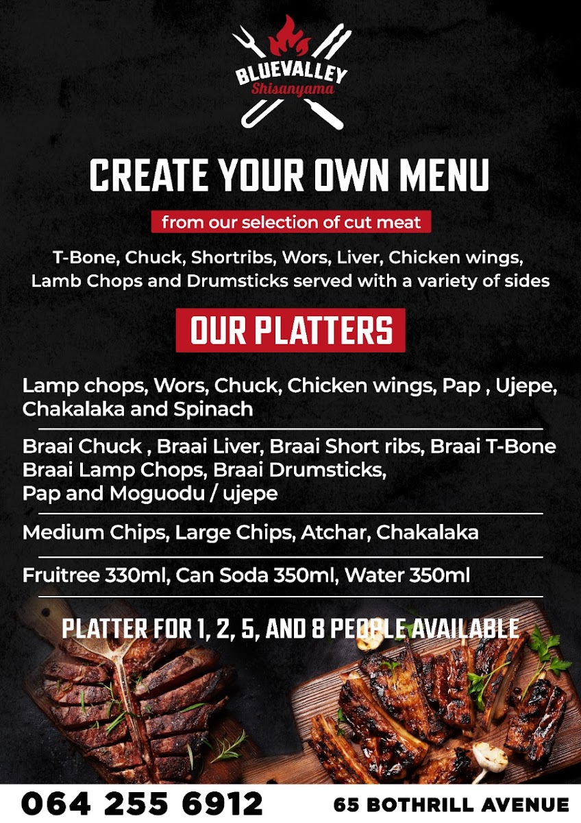 Blue Valley Shisa Nyama- Takeaway by orders only Photo Menu 1
