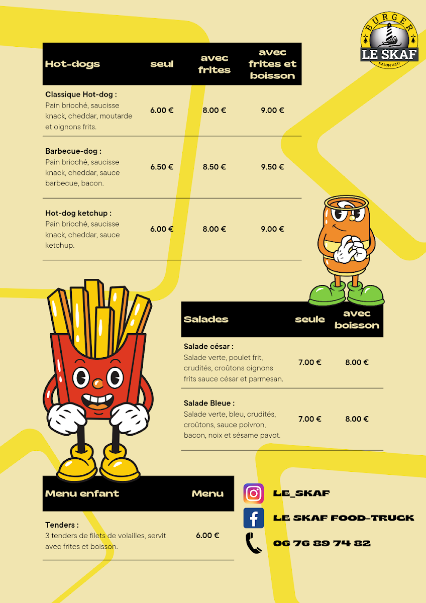 Le skaf food-truck Photo Menu 1