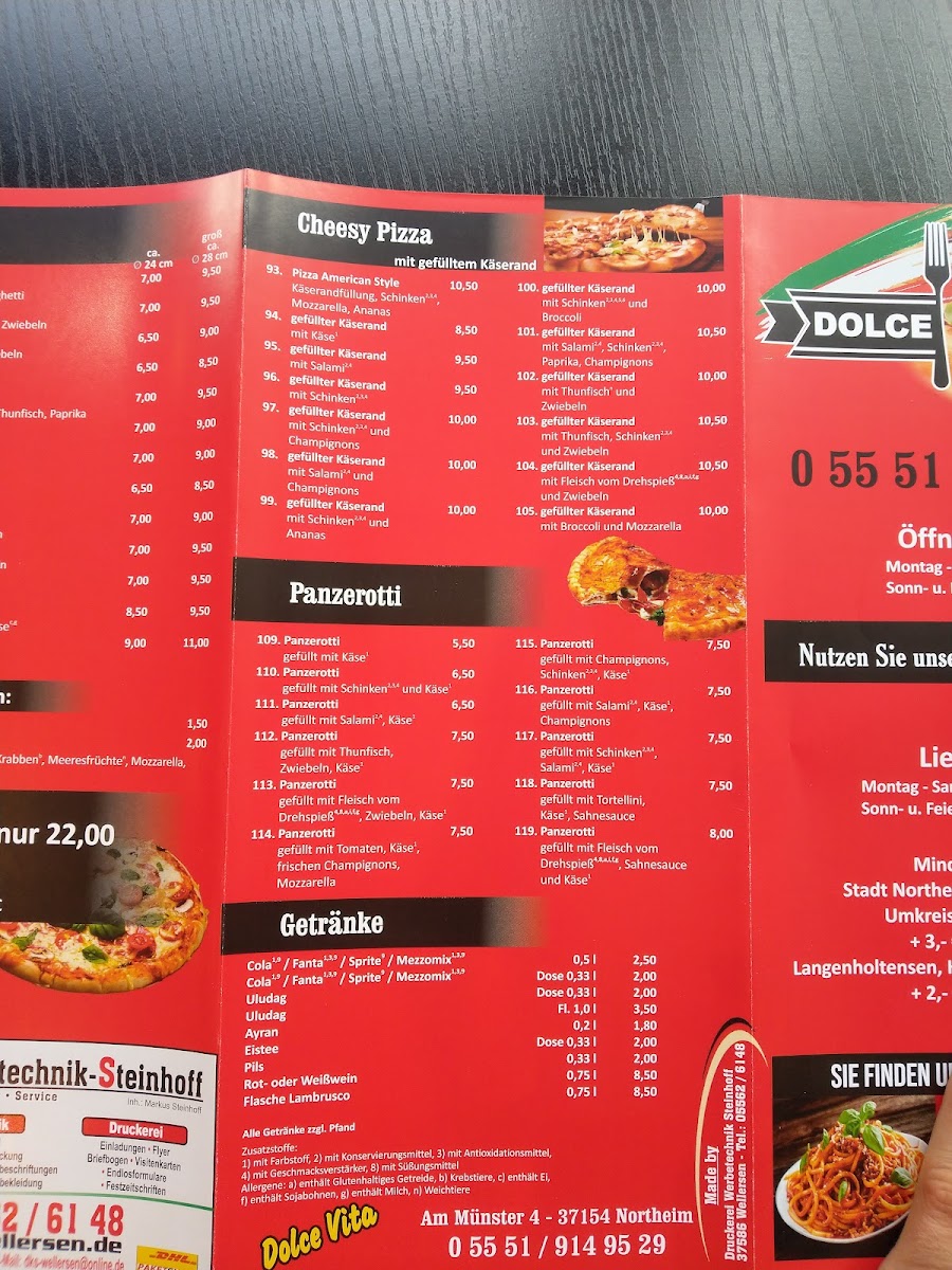 Dolce Vita Photo Menu 6