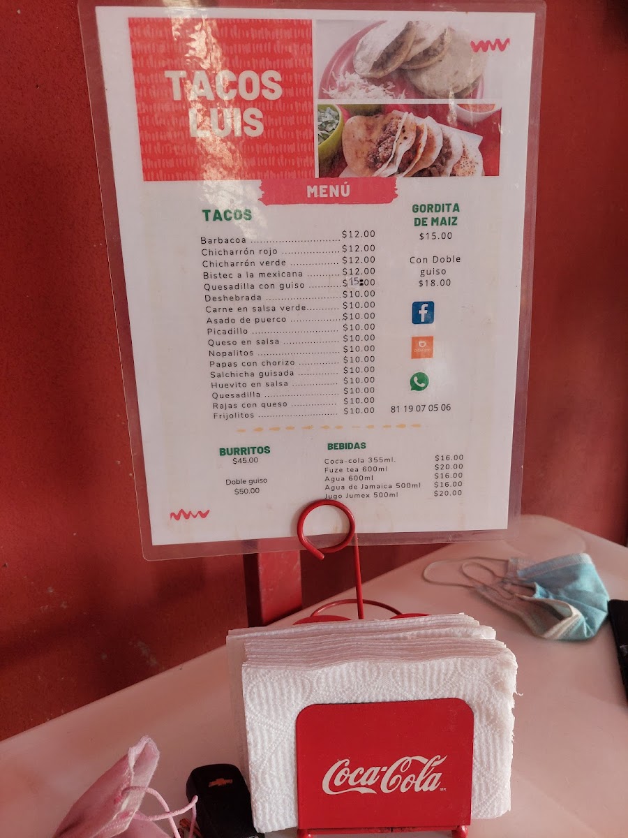 TACOS LUIS Photo Menu 1