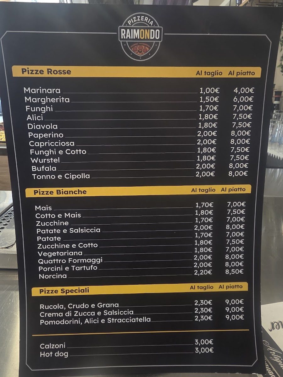 Pizzeria Raimondo Photo Menu 1