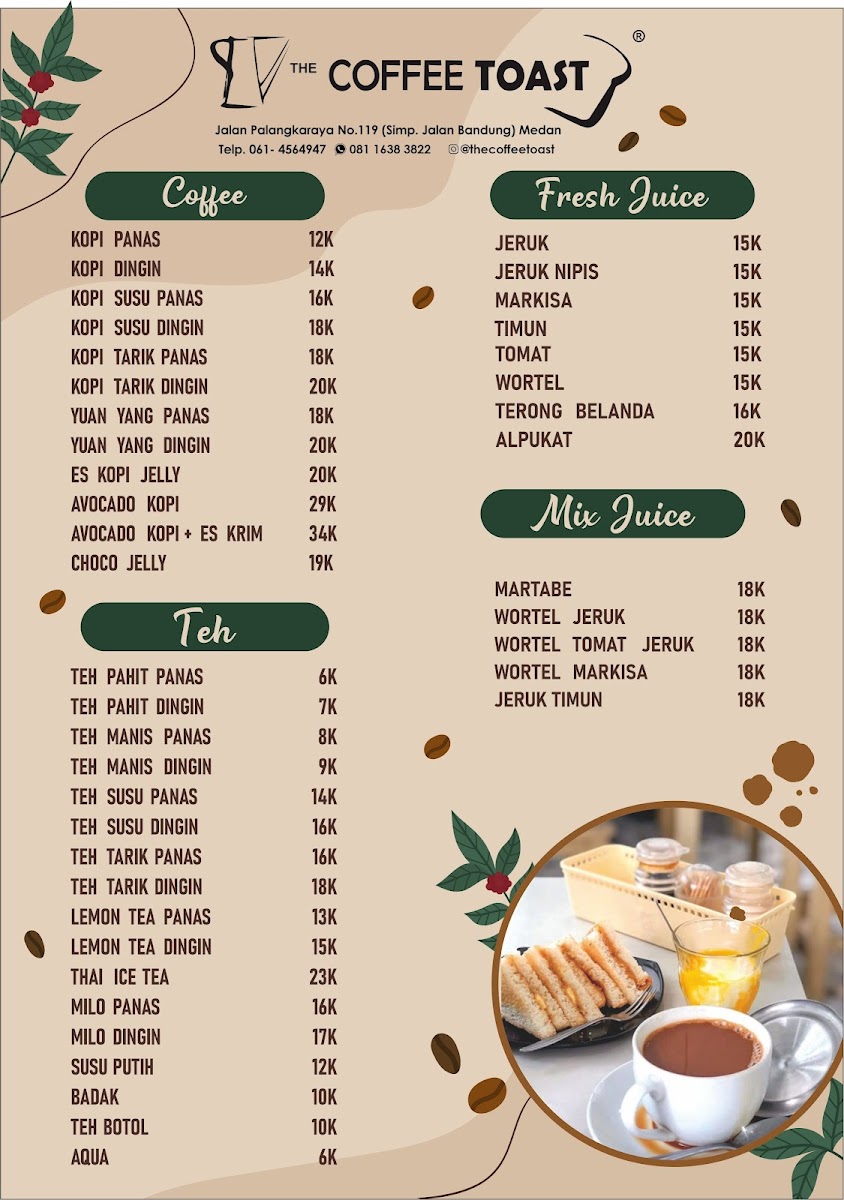 THE COFFEE TOAST Photo Menu 2