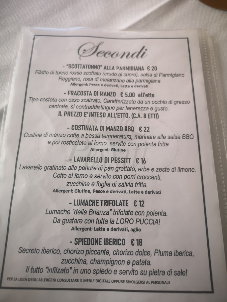 Osteria di Pessitt Photo Menu 1