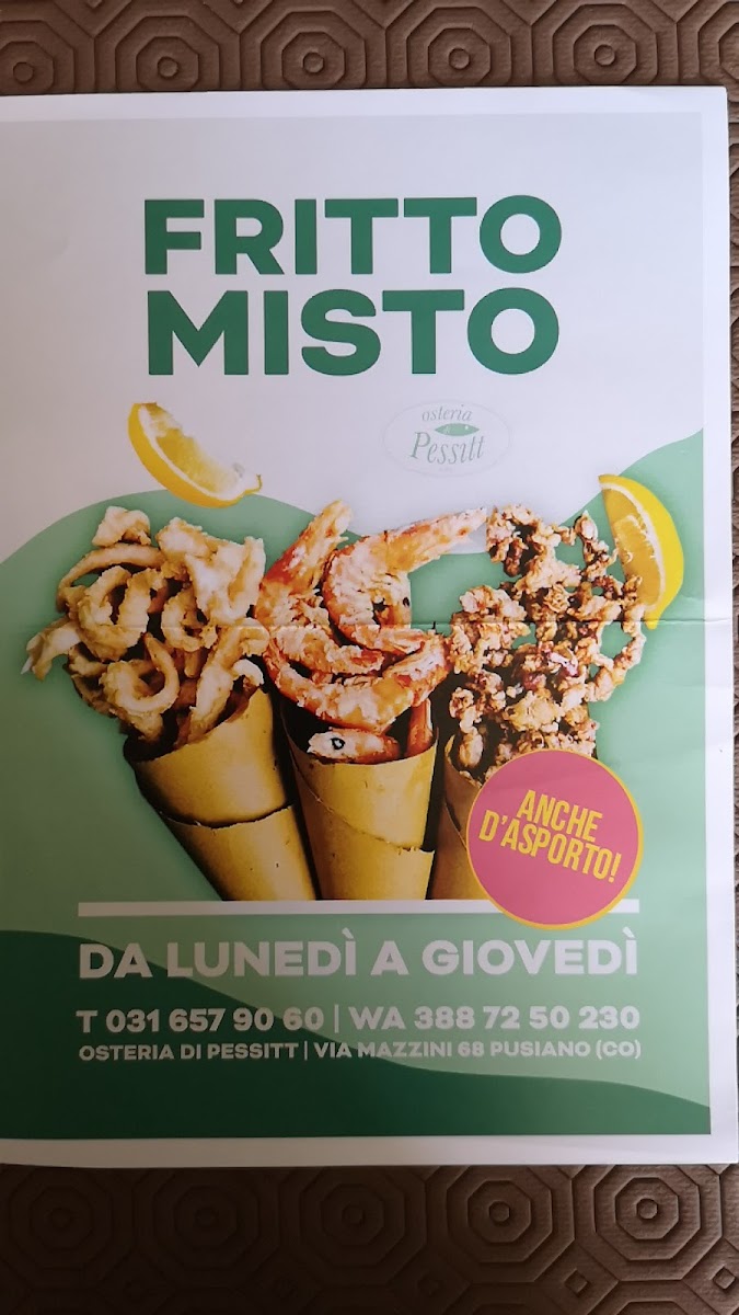 Osteria di Pessitt Photo Menu 3